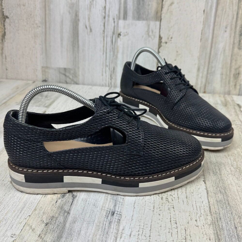 Summit By White Mountain Bexley black Oxford Shoes Womens US Size 38